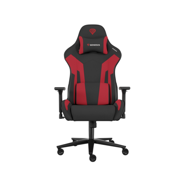 Genesis Gaming Chair Nitro 720 Backrest upholstery material: Fabric, Eco leather, Seat upholstery material: Fabric, Base material: Metal, Castors material: Nylon with CareGlide coating | Black/Red