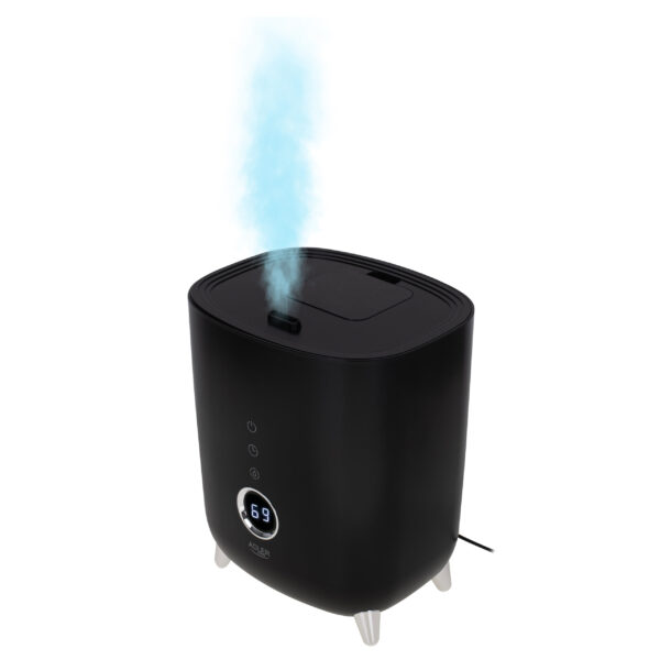 Adler | AD 7972 | Humidifier | 23 W | Water tank capacity 4 L | Suitable for rooms up to 35 m² | Ultrasonic | Humidification capacity 150-300 ml/hr | Black - Image 5
