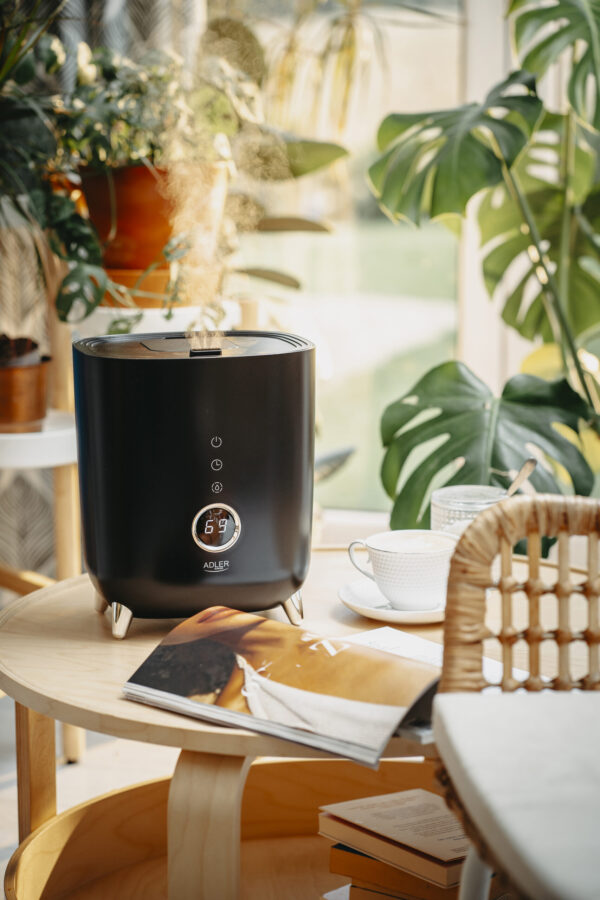 Adler | AD 7972 | Humidifier | 23 W | Water tank capacity 4 L | Suitable for rooms up to 35 m² | Ultrasonic | Humidification capacity 150-300 ml/hr | Black - Image 9