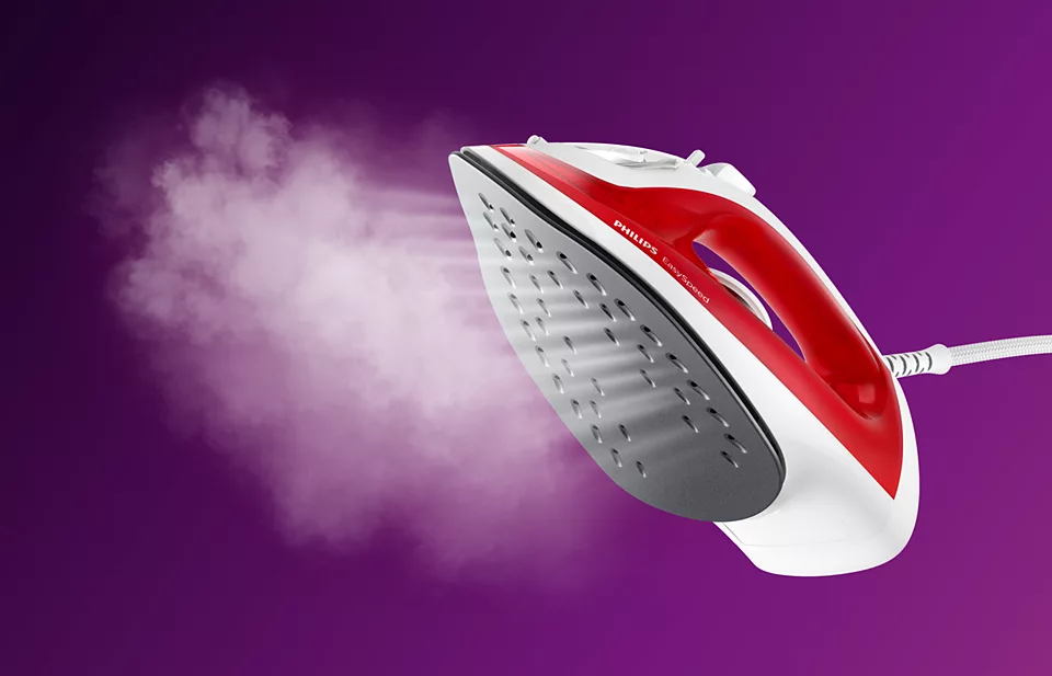 Philips | GC1742/40 EasySpeed | Steam Iron | 2000 W | Continuous steam 25 g/min | Red - Image 9