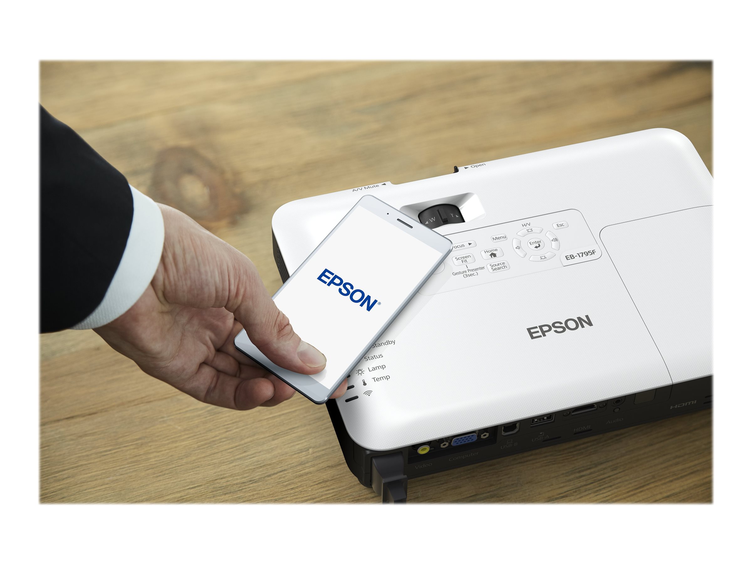 Epson | EB-1795F | Full HD (1920x1080) | 3200 ANSI lumens | 10.000:1 | White | Lamp warranty 12 month(s) | Wi-Fi - Image 27