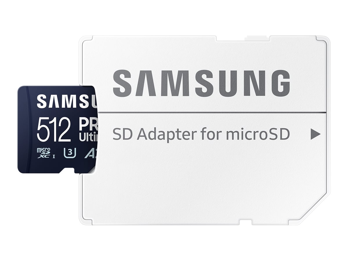 Samsung | MicroSD Card | PRO Ultimate | 512 GB | microSDXC Memory Card | Flash memory class U3, V30, A2 | SD adapter - Image 2