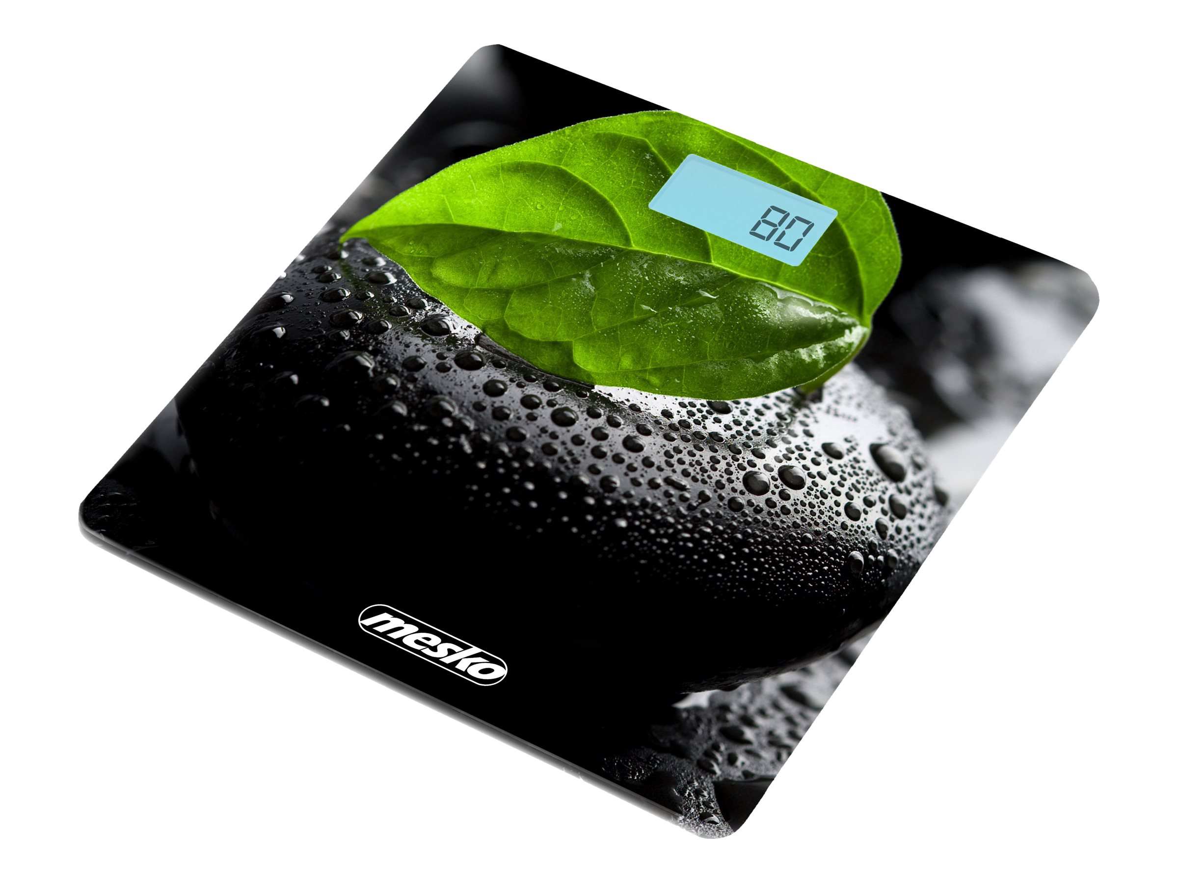 Mesko | Bathroom scales | MS 8149 | Maximum weight (capacity) 150 kg | Accuracy 100 g | Black/ green - Image 2