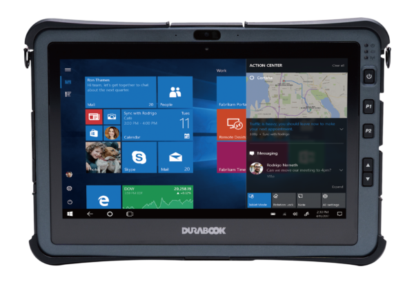 Durabook | U11I Rugged Tablet | 11.6 " | Black | Sunlight Readable 1000 nits Touchscreen Display | 1920 x 1080 pixels | Intel Core i5-1230U | 8 GB | 128 GB | 4G | Wi-Fi | Front camera | 2 MP | Bluetooth | 5.0 | Windows 11 Pro | Warranty 36 month(s) - Image 2