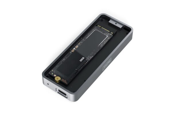 Digitus USB M.2 hard disk enclosure, SSD, external, NVMe, 20Gbps, USB 3.2 Gen2x2 | DA-71157 - Image 2