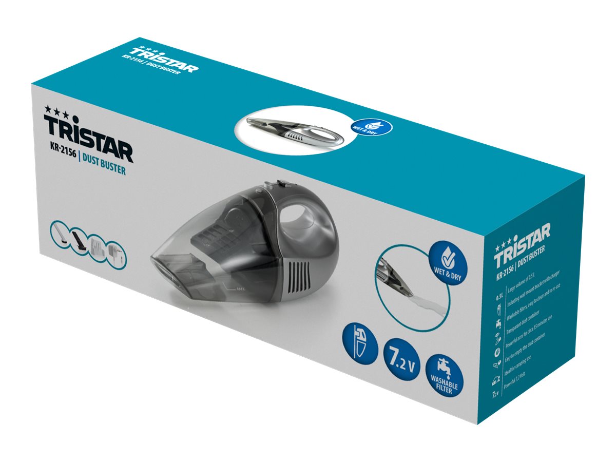 Tristar | Vacuum cleaner | KR-2156 | Cordless operating | Handheld | - W | 7.2 V | Operating time (max) 15 min | Grey | Warranty 24 month(s) - Image 7