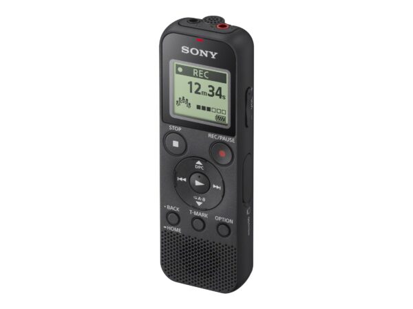 Sony | ICD-PX370 | Black | Monaural | MP3 playback | MP3 | 9540 min | Mono Digital Voice Recorder with Built-in USB - Image 2