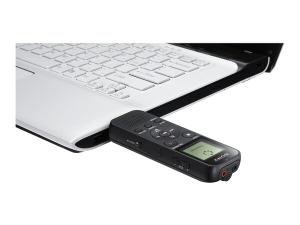 Sony | ICD-PX370 | Black | Monaural | MP3 playback | MP3 | 9540 min | Mono Digital Voice Recorder with Built-in USB - Image 11