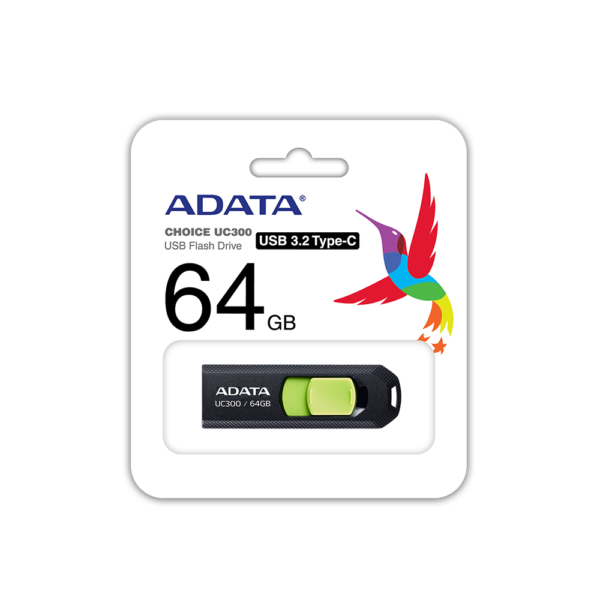 ADATA | FlashDrive | UC300 | 64 GB | USB 3.2 Gen 1 | Black - Image 3