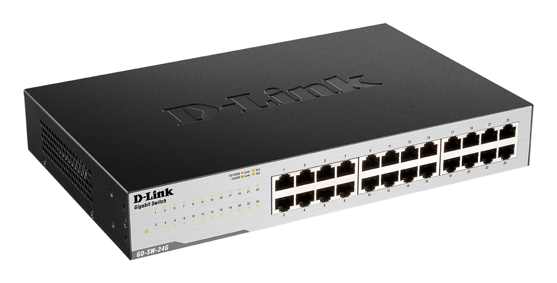 D-Link | 24-Port Gigabit Easy Desktop Switch | GO-SW-24G | Unmanaged | Desktop/Rackmountable | 24 month(s)