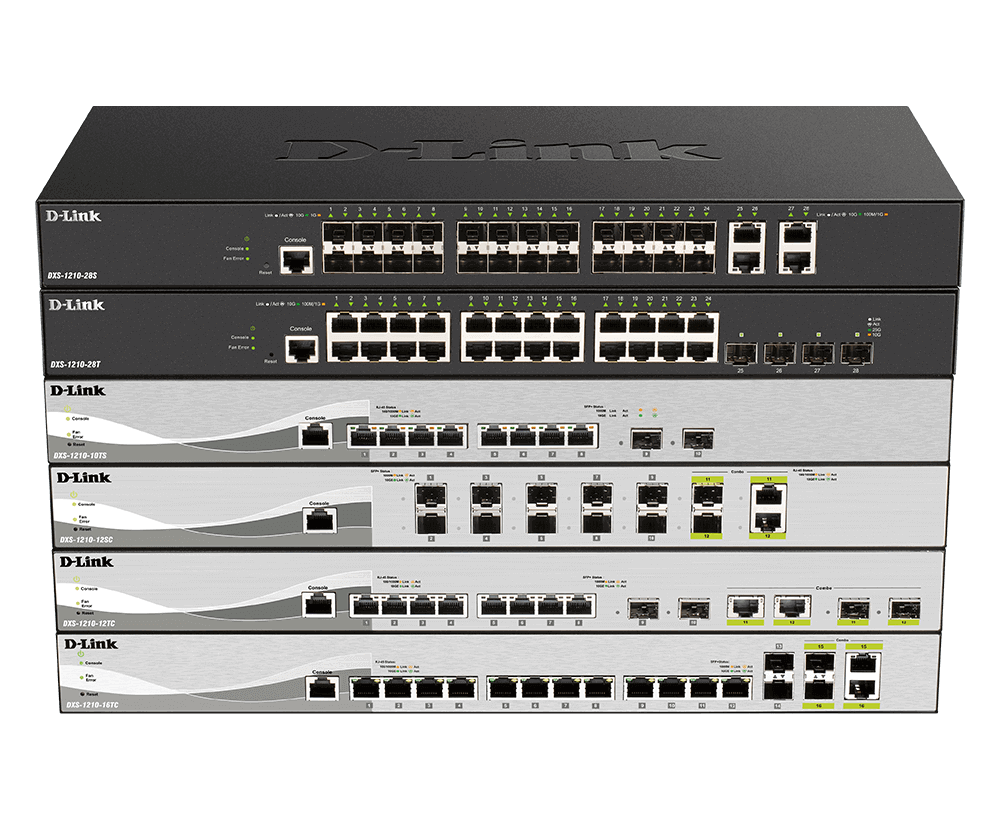 D-LINK DXS-1210-28S 10 Gigabit Ethernet Smart Managed Switches | D-Link | Gigabit Ethernet Smart Managed Switch | DXS-1210-28S | Managed L2 | Rackmountable