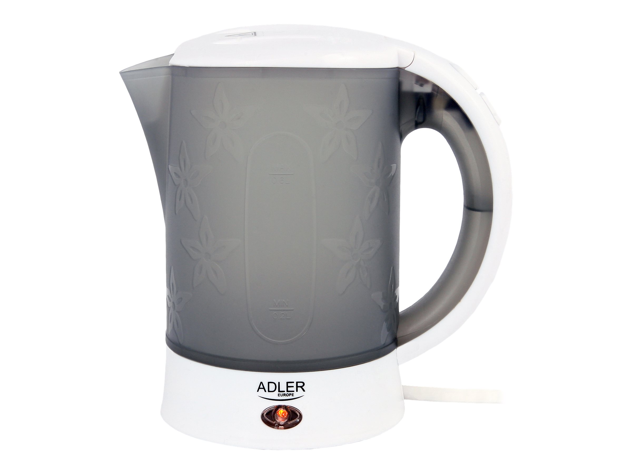 Adler | Travel Kettle | AD 1268 | Standard | 600 W | 0.6 L | Plastic | White - Image 4