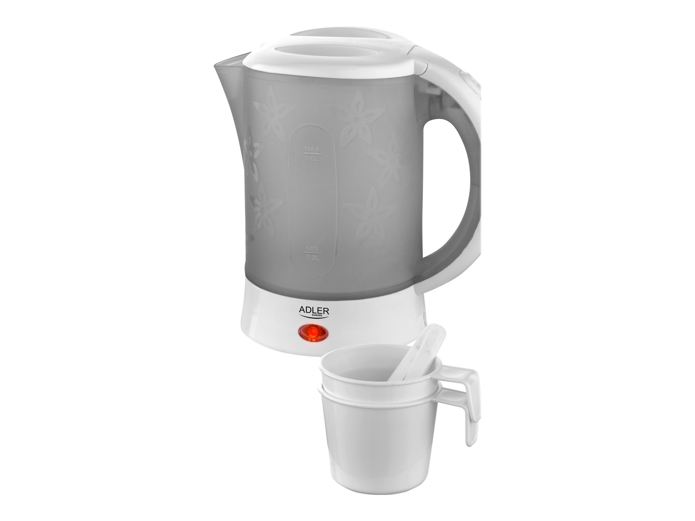 Adler | Travel Kettle | AD 1268 | Standard | 600 W | 0.6 L | Plastic | White - Image 10