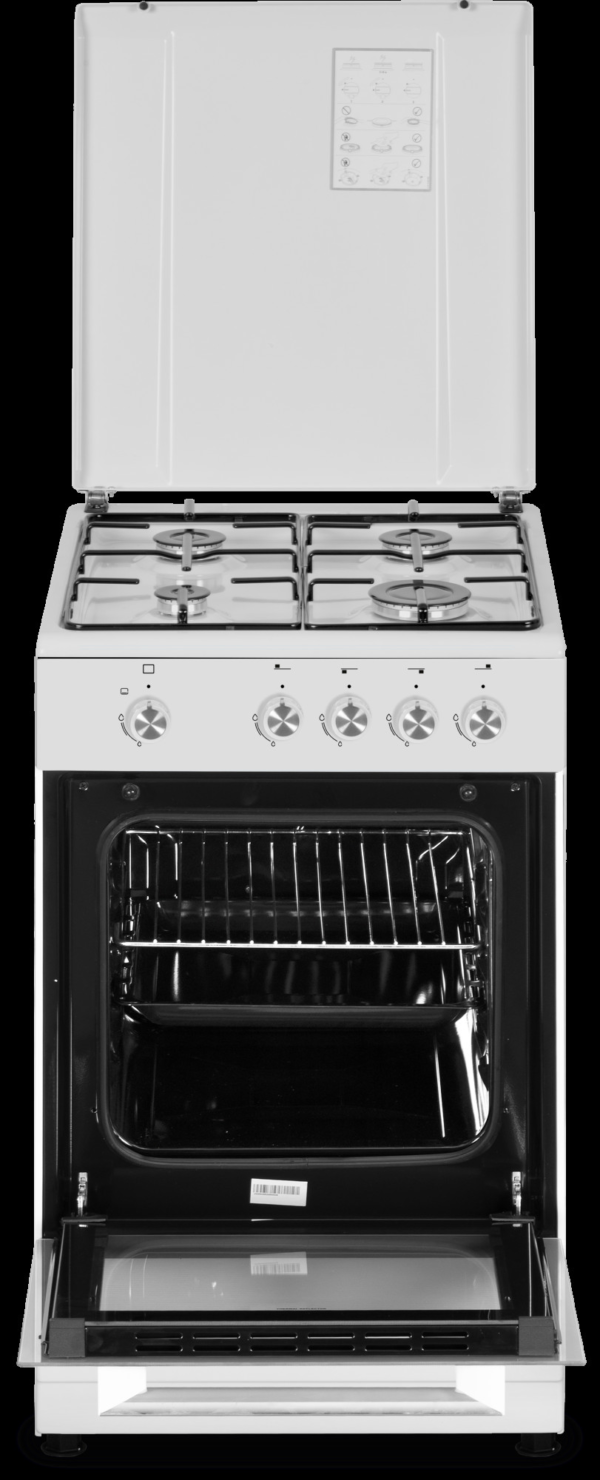 Simfer | Cooker | 4401SGRBB.1 | Hob type Gas | Oven type Gas | White | Width 50 cm | Depth 55 cm | 49 L - Image 3