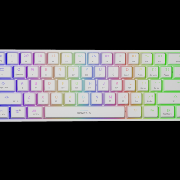 Genesis | THOR 660 RGB | Mechanical Gaming Keyboard | Wireless | RGB LED light | US | Bluetooth | USB Type-C | 588 g | Gateron Brown