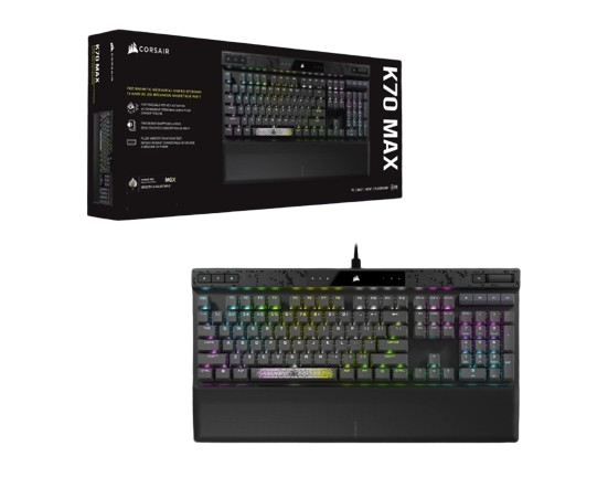 Corsair | MGX Switch | Gaming Keyboard | K70 MAX RGB | Gaming keyboard | Wired | RGB LED light | NA | Black | Magnetic-Mechanical - Image 5