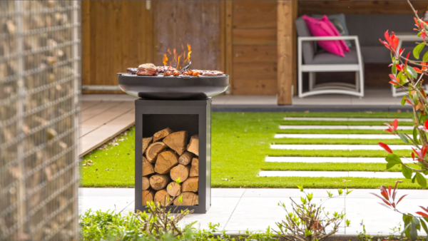 RedFire | MAT62 | Matanzas Firepit Plancha with Wood Storage - Image 5