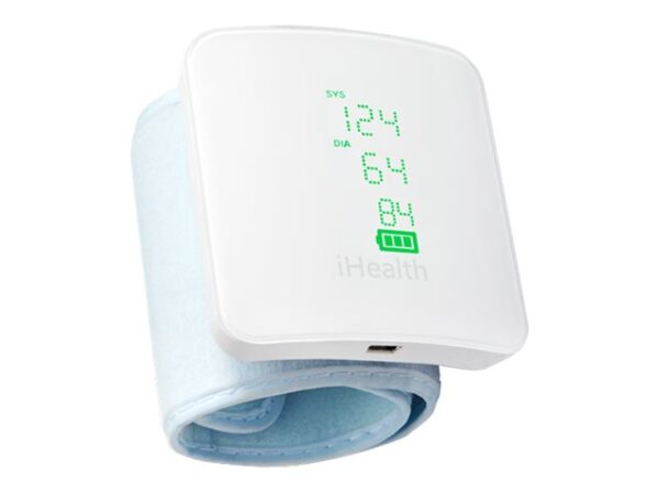 iHealth | Wrist Blood Pressure Monitor | BP7S | White | Blood pressure readings are stored on the secure, free, HIPAA compliant iHealth Cloud. Monitor blood pressure and pulse trends with intuitive charts and share data with your doctor in PDF or spreadsheet format right from your smartphone, tablet or computer. Wireless communication: Bluetooth V3.0+EDR Class 2 SPP. Measuring method: Oscillometric, automatic inflation and measurement. | Wireless | Weight 105 g - Image 4