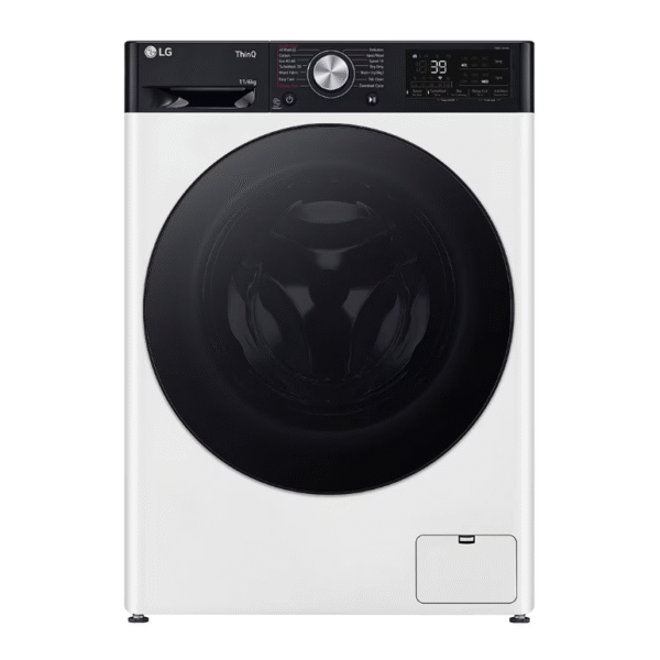 LG | Washing Machine with Dryer | F4DR711S2H | Energy efficiency class A | Front loading | Washing capacity 11 kg | 1400 RPM | Depth 56.5 cm | Width 60 cm | Display | LED | Drying system | Drying capacity 6 kg | Steam function | Direct drive | Wi-Fi | White
