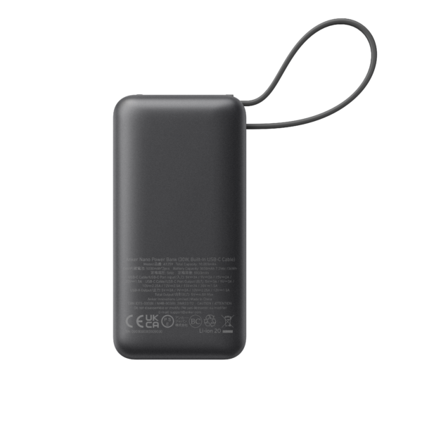 Anker 545 Nano Power Bank | A1259G11 | 10000 mAh | Black - Image 6