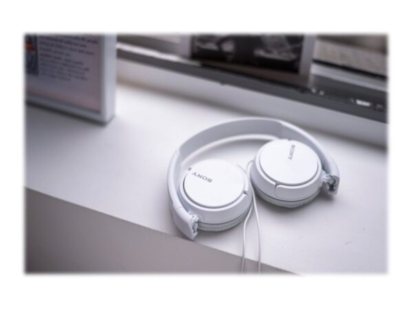 Sony | MDR-ZX110APW.CE7 | Wired | On-Ear | Microphone | White - Image 5