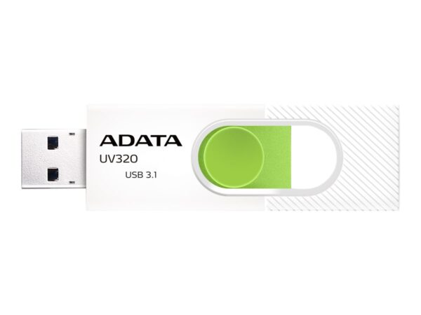 ADATA | UV320 | 32 GB | USB 3.1 | White/Green - Image 2