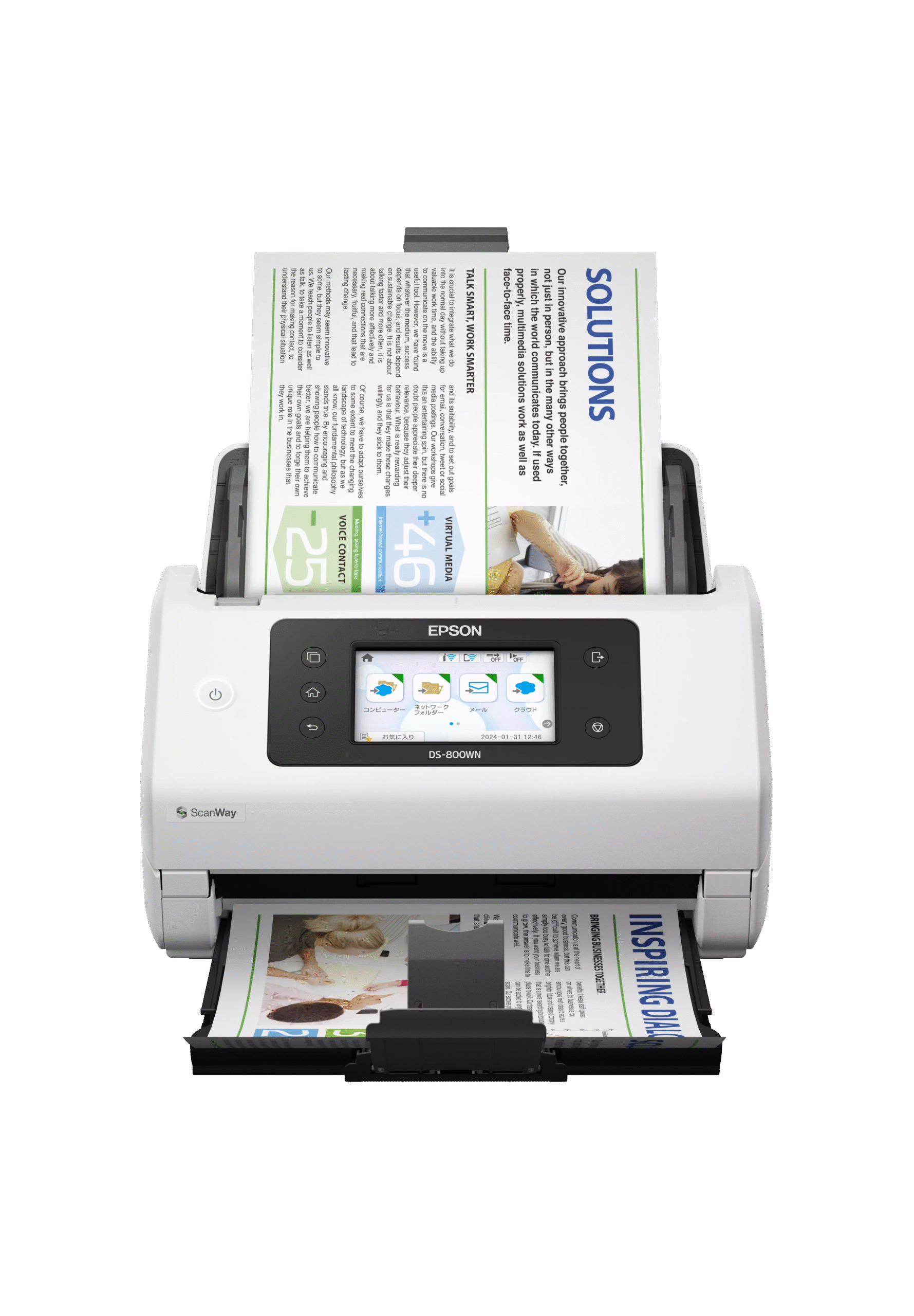 Epson Network Business Scanner | WorkForce DS-800WN | Colour | Wireless - Image 4