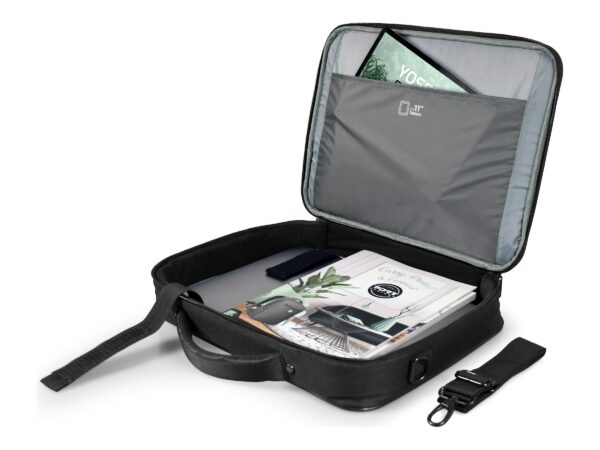 PORT DESIGNS | Courchevel | Fits up to size 15.6 " | Messenger - Briefcase | Black | Shoulder strap - Image 2