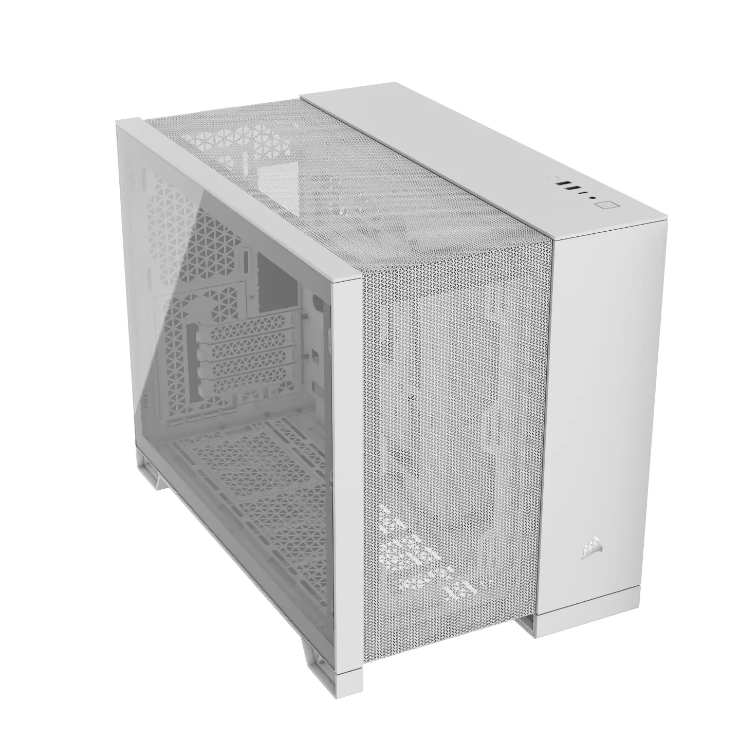 Corsair Dual Chamber PC Case | 2500D AIRFLOW | White | Mid Tower | Power supply included No | Micro-ATX - Image 2