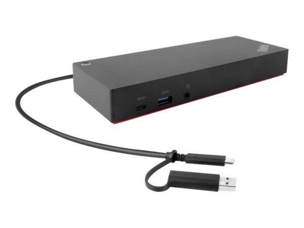 Lenovo | ThinkPad Hybrid USB-C with USB-A Dock, max 2 displays, | 40AF0135EU | USB-C  Dock | Ethernet LAN (RJ-45) ports 1 | DisplayPorts quantity 2 | USB 3.0 (3.1 Gen 1) Type-C ports quantity 1 x USB-C (Gen 2, 5V / 3A power) | USB 3.0 (3.1 Gen 1) ports quantity 3 x USB-A (Gen 2, 10 Gbps) | USB 2.0 ports quantity 2 | HDMI ports quantity 2 | 90 W | Warranty 36 month(s) - Image 5