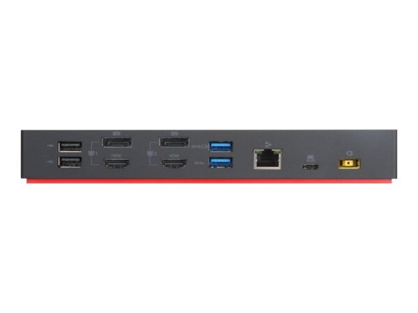 Lenovo | ThinkPad Hybrid USB-C with USB-A Dock, max 2 displays, | 40AF0135EU | USB-C  Dock | Ethernet LAN (RJ-45) ports 1 | DisplayPorts quantity 2 | USB 3.0 (3.1 Gen 1) Type-C ports quantity 1 x USB-C (Gen 2, 5V / 3A power) | USB 3.0 (3.1 Gen 1) ports quantity 3 x USB-A (Gen 2, 10 Gbps) | USB 2.0 ports quantity 2 | HDMI ports quantity 2 | 90 W | Warranty 36 month(s) - Image 8
