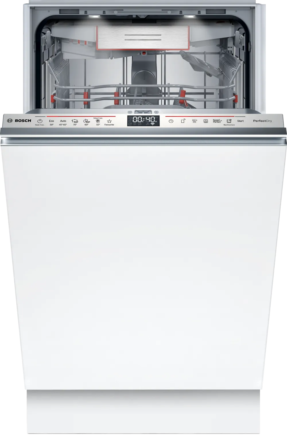 Dishwasher | SPV6ZMX17E | Built-in | Width 45 cm | Number of place settings 10 | Number of programs 6 | Energy efficiency class C | Display | White