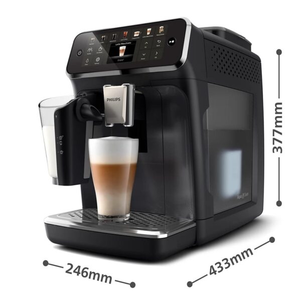 Philips | Coffee machine | EP4441/50 | Pump pressure 15 bar | Built-in milk frother | Fully Automatic | 1500 W | Black - Image 5