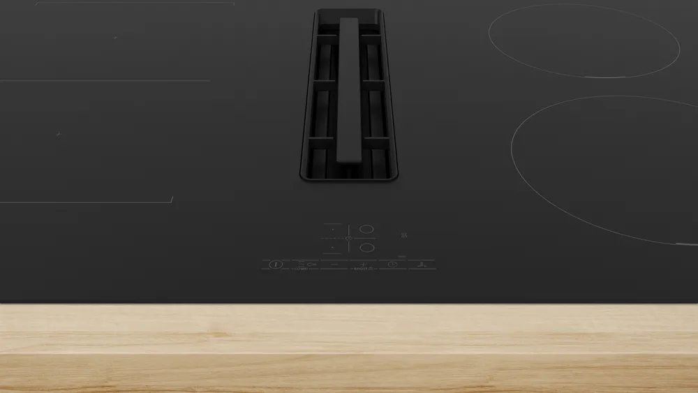 Bosch | PVS811B16E | Induction hob with integrated ventilation system | 80 cm | Number of burners/cooking zones 4 | B | Black | Touch - Image 3