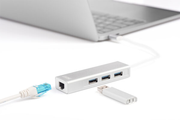 Digitus | USB Type-C 3-Port Hub + Gigabit Ethernet - Image 4