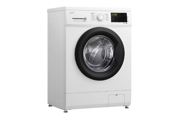 LG | Washing machine | F2J3WSBWE | Energy efficiency class E | Front loading | Washing capacity 6.5 kg | 1200 RPM | Depth 44 cm | Width 60 cm | LED | Steam function | Direct drive | White - Image 4