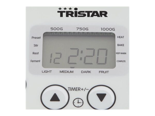 Tristar | Bread Maker | BM-4586 | Power 550 W | Number of programs 19 | Display LCD | White - Image 6