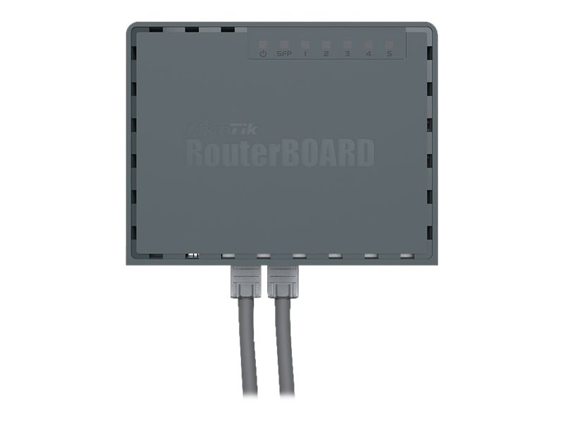 Mikrotik Wired Ethernet Router RB760iGS, hEX S, Dual Core 880MHz CPU, 256MB RAM, 16 MB (MicroSD), 5xGigabit LAN, 1xSFP, USB, IPsec hardware encryption support and The Dude server package, PCB temperature and Voltage Monitor, Beeper, RouterOS L4 | Enthernet Router hEX S | RB760iGS | No Wi-Fi | 10/100/1000 Mbit/s | Ethernet LAN (RJ-45) ports 5 | Mesh Support No | MU-MiMO No | No mobile broadband | Antenna type No antenna | 1 | 12 month(s) - Image 3