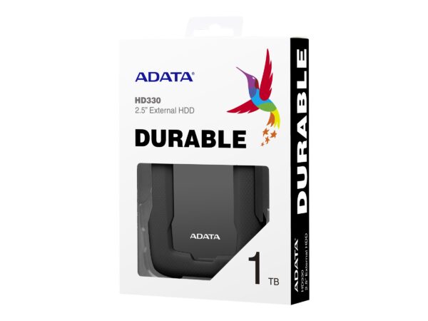 HD330 | 1000 GB | 2.5 " | USB 3.1 | Black | Ultra-thin and big capacity for durable HDD, Three unique colors with stylish casing, Exclusive shock sensor protection, AES encryption 256-bit, (backward compatible with USB 2.0) - Image 8