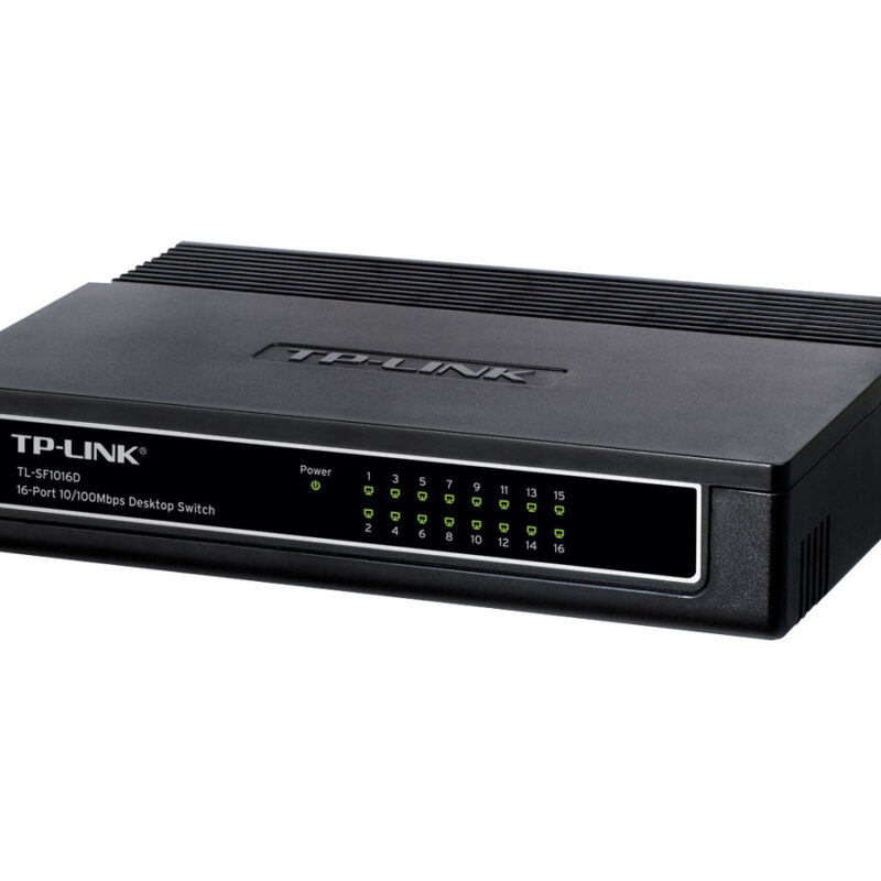 TP-LINK | Switch | TL-SF1016D | Desktop | 10/100 Mbps (RJ-45) ports quantity 16 | Power supply type External