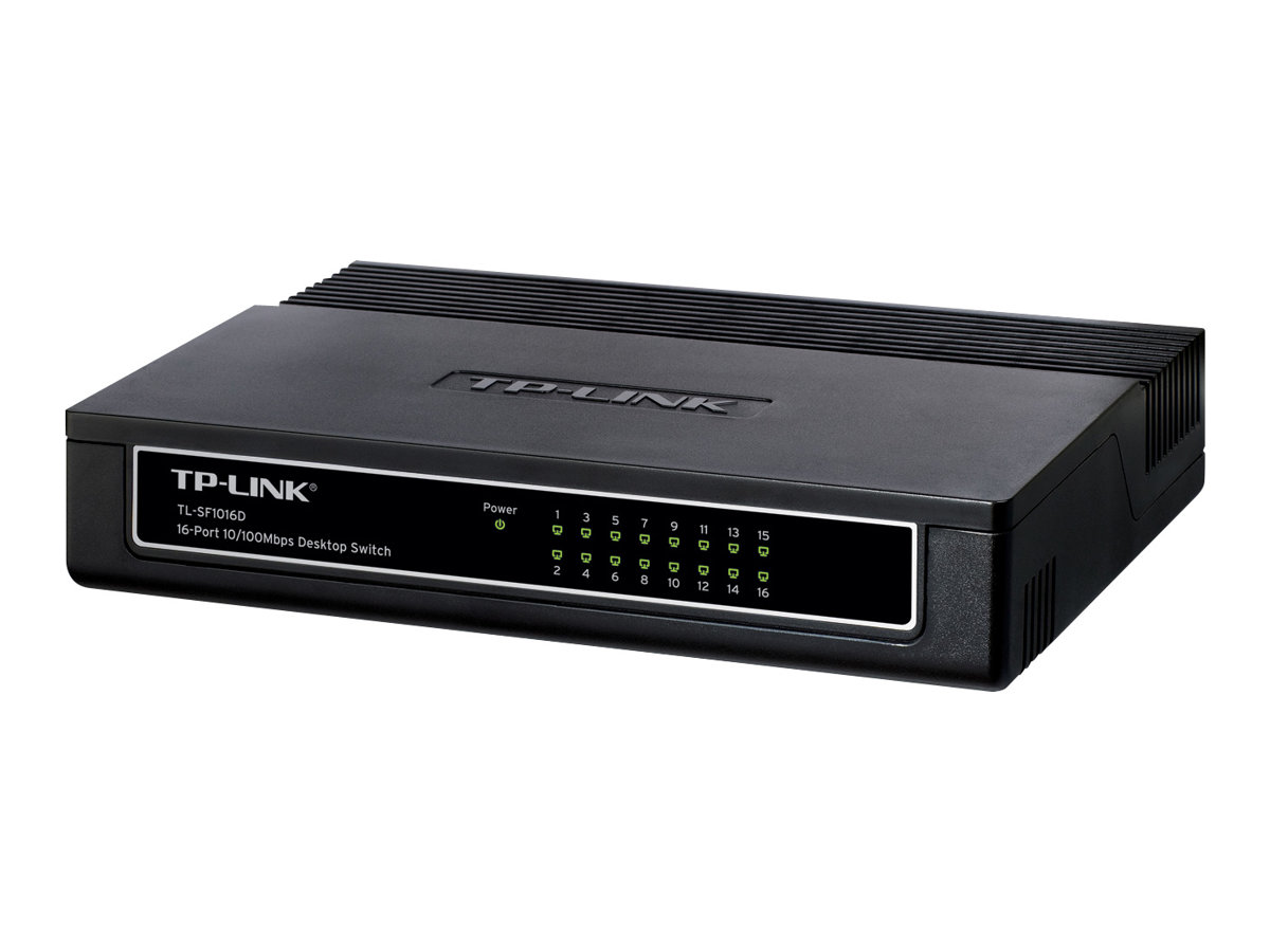 TP-LINK | Switch | TL-SF1016D | Desktop | 10/100 Mbps (RJ-45) ports quantity 16 | Power supply type External - Image 2