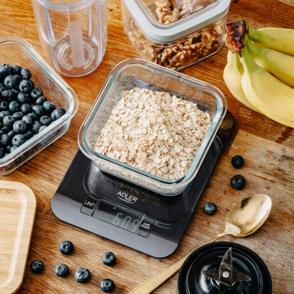 Adler Kitchen Scale | AD 3183b | Graduation 1 g | Black - Image 9