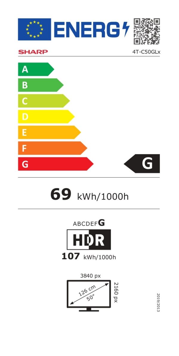 Sharp | 50GL4260E | 50" (126cm) | Smart TV | Google TV | Ultra HD - Image 2