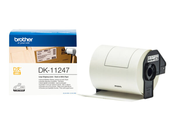 Brother | DK-11247 | Black on White | 180 labels per roll | 10.3 x 16.4 cm - Image 9