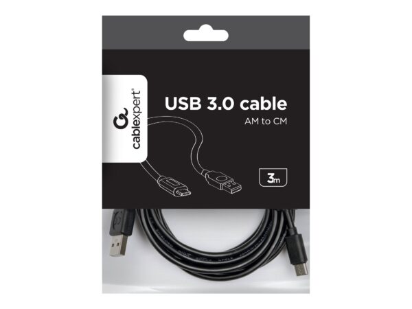 Cablexpert | USB 2.0 AM to Type-C cable (AM/CM), 3 m | USB-C to USB-A USB Type-C (male) | USB 2 AM (male) - Image 7