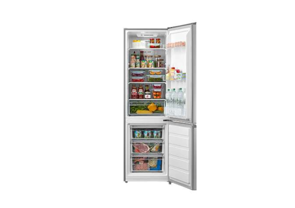 Midea Refrigerator | MERB276FGE02A | Energy efficiency class E | Free standing | Combi | Height 180 cm | No Frost system | Fridge net capacity 199 L | Freezer net capacity 71 L | 41 dB | Stainless steel - Image 4