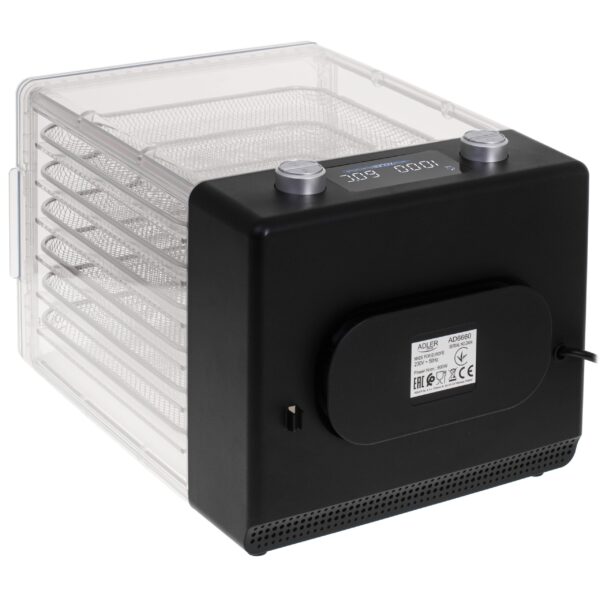 Adler | Food Dehydrator | AD 6660 | Power 600 W | Number of trays 6 | Integrated timer | Black - Image 7