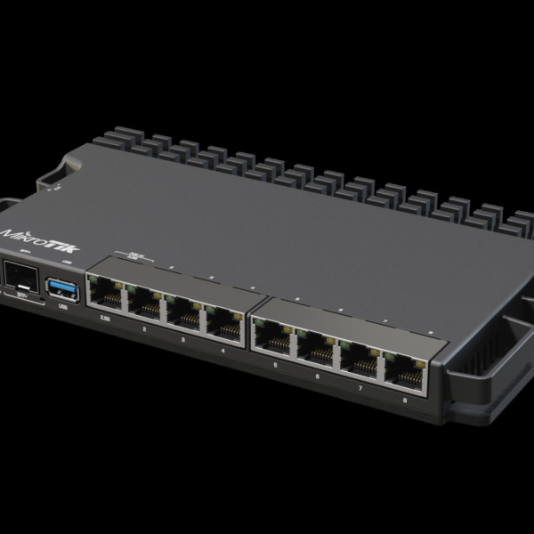 MikroTik Wired Ethernet Router RB5009UG+S+IN, Quad core 1.4 GHz CPU, 1xSFP+, 7xGigabit LAN, 1x2.5G LAN, 1xUSB, Can be powered in 3 different ways, CPU temperature monitor, Mounts FOUR of these Routers in a Single 1U Rackmount Space, RouterOS L5 | Wired Ethernet Router | RB5009UG+S+IN | No Wi-Fi | 10/100/1000 Mbit/s | Ethernet LAN (RJ-45) ports 7 | Mesh Support No | MU-MiMO No | No mobile broadband | 1 | 12 month(s)