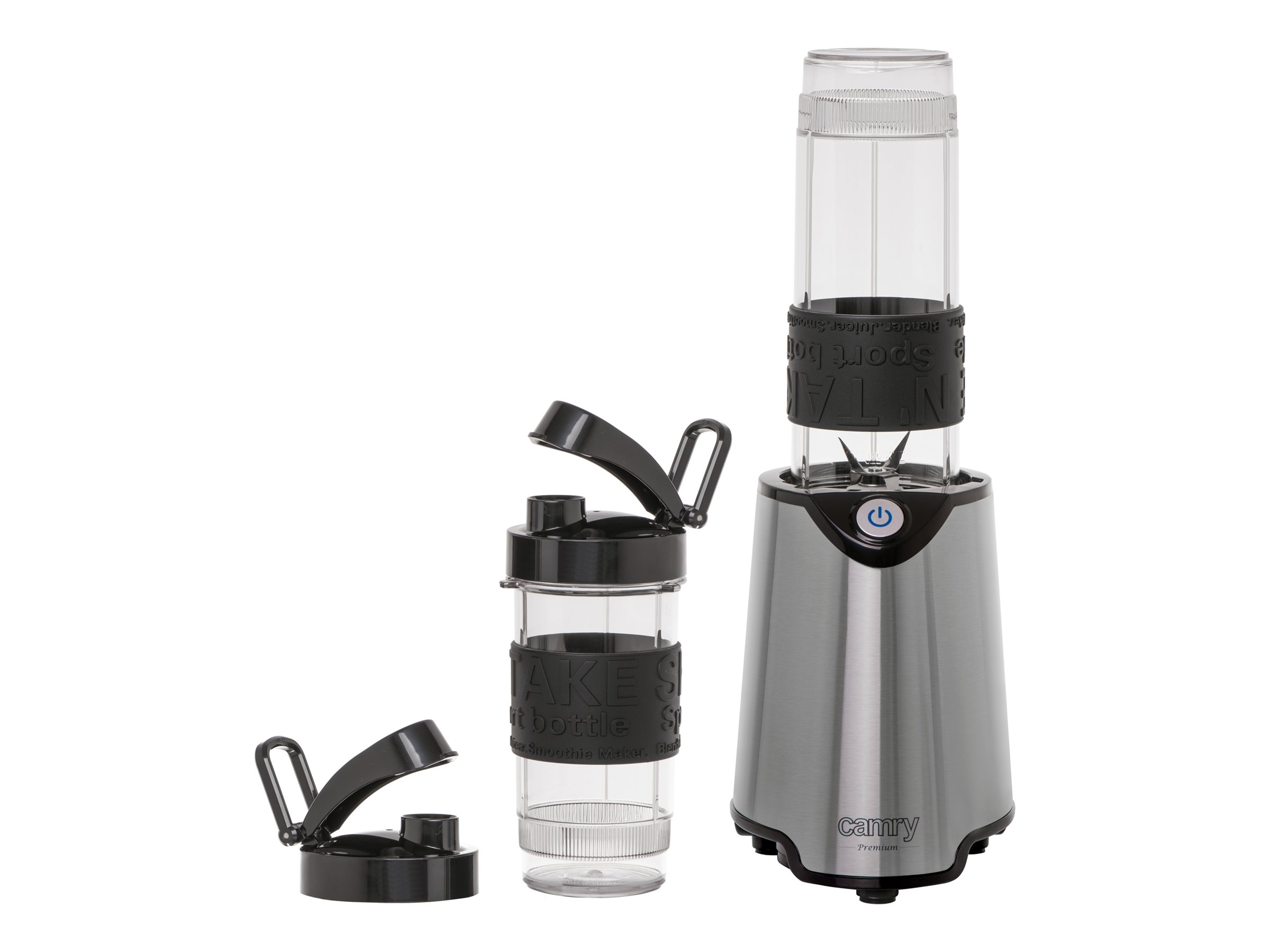 Camry | Personal Blender | CR 4069i | Tabletop | 500 W | Jar material Plastic | Jar capacity 0.4 + 0.57 L | Ice crushing | Stainless Steel - Image 2