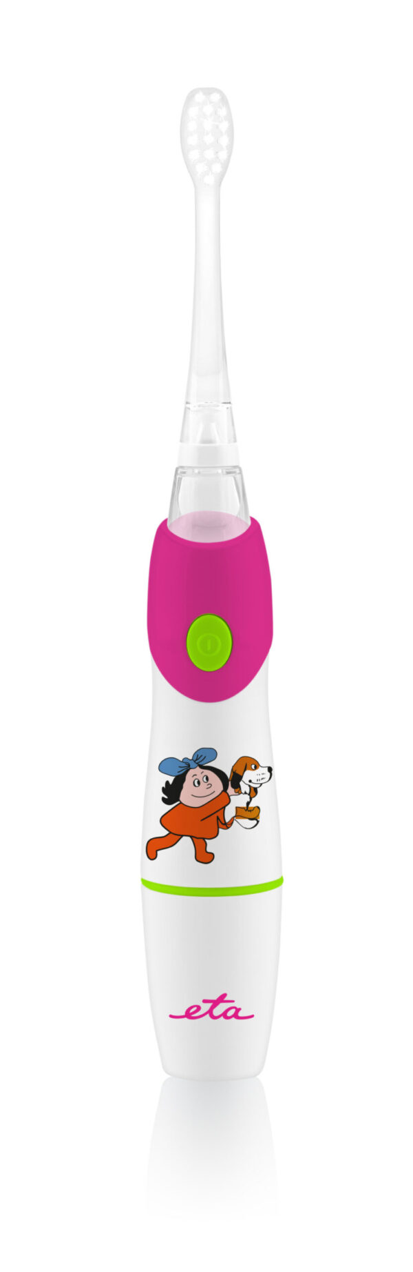 ETA | SONETIC Toothbrush | ETA071090010 | Battery operated | For kids | Number of brush heads included 2 | Number of teeth brushing modes Does not apply | Sonic technology | White/ pink - Image 3